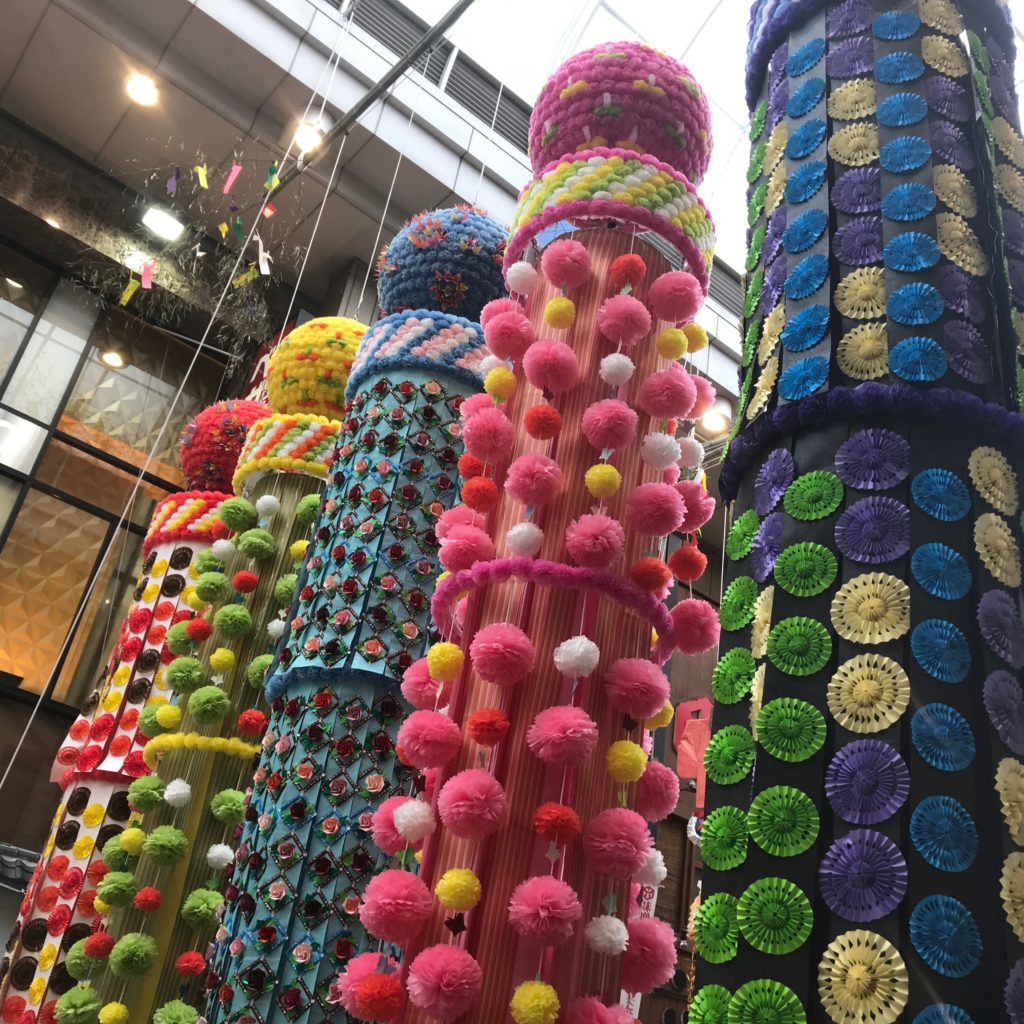 仙台七夕まつりの七夕飾り