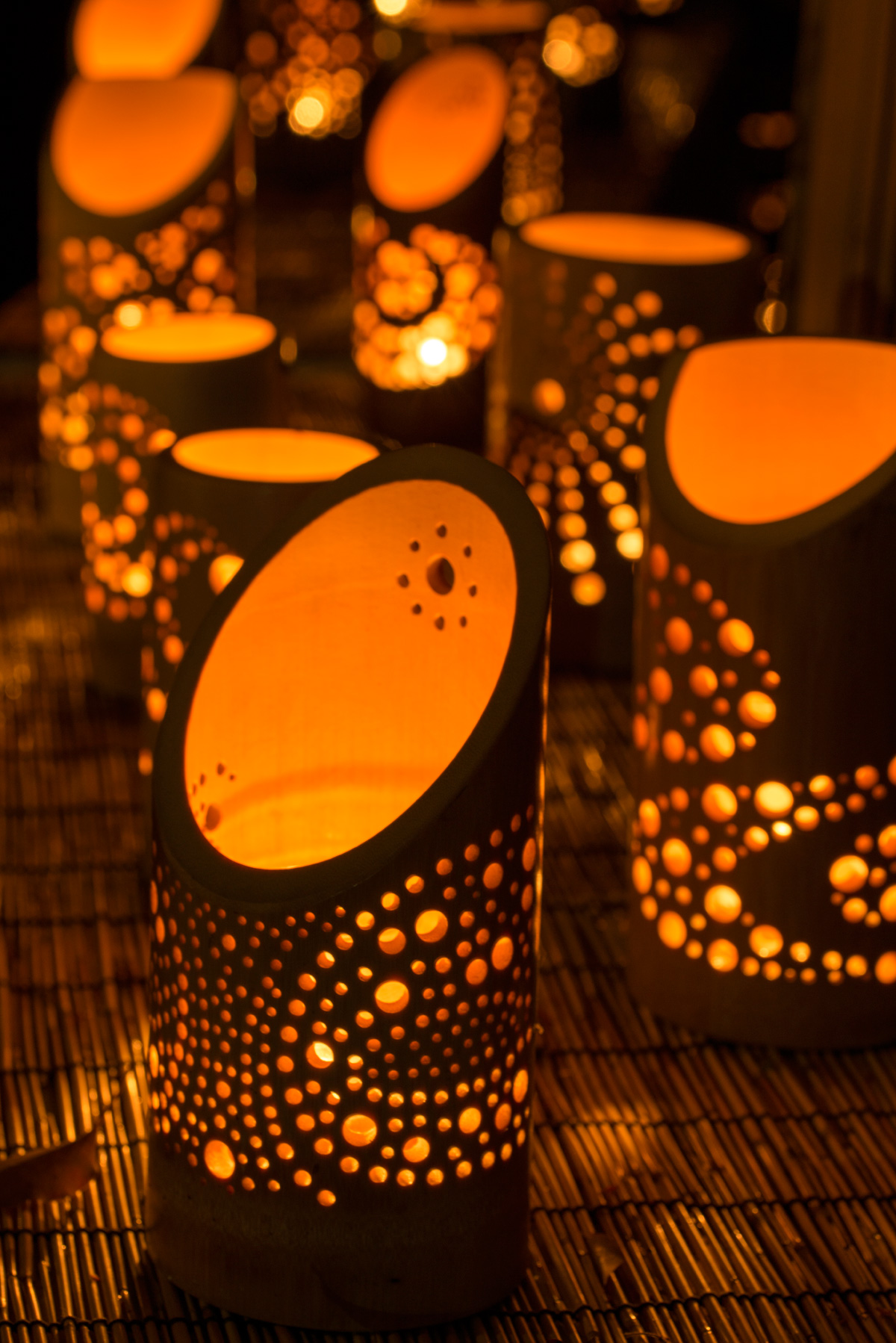 灯りの祭典 竹灯篭