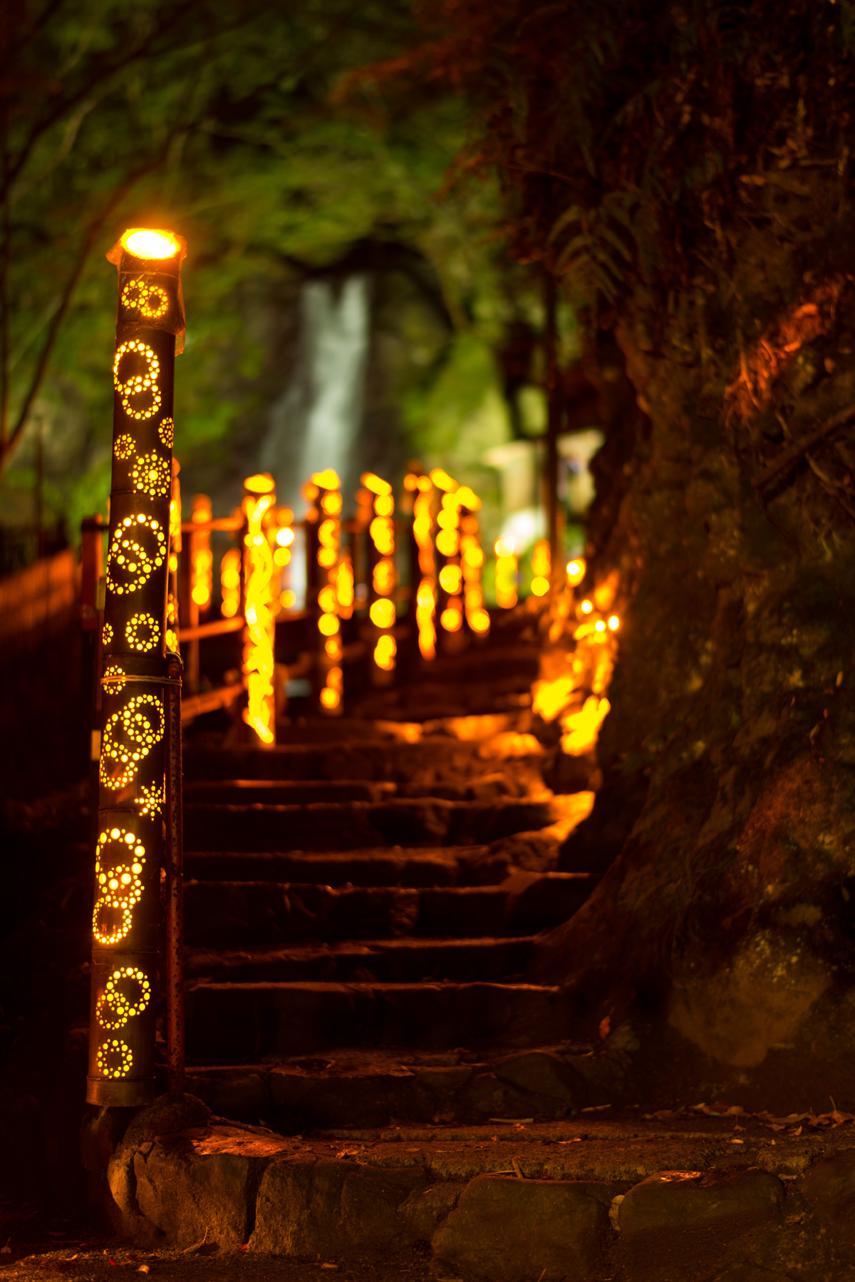 灯りの祭典での灯篭