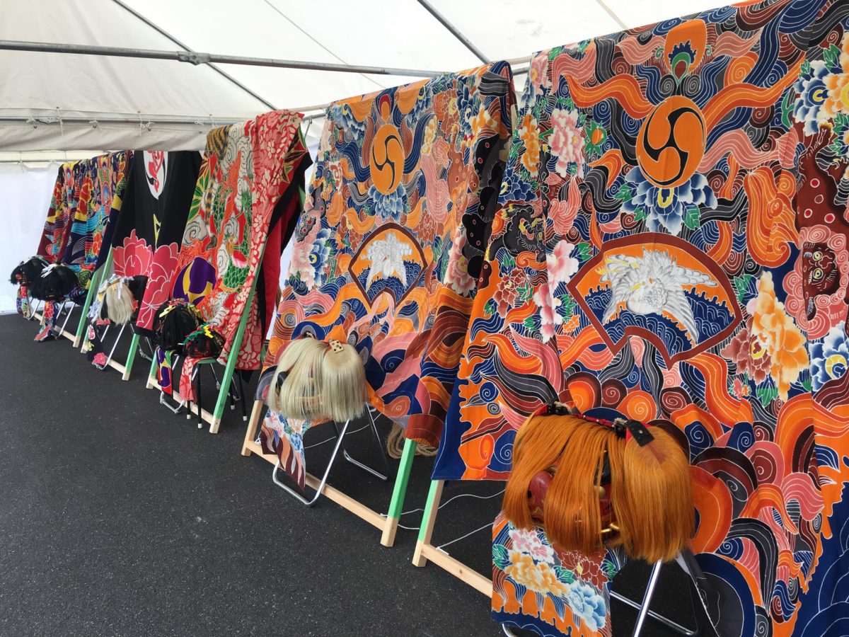 獅子舞展示コーナー