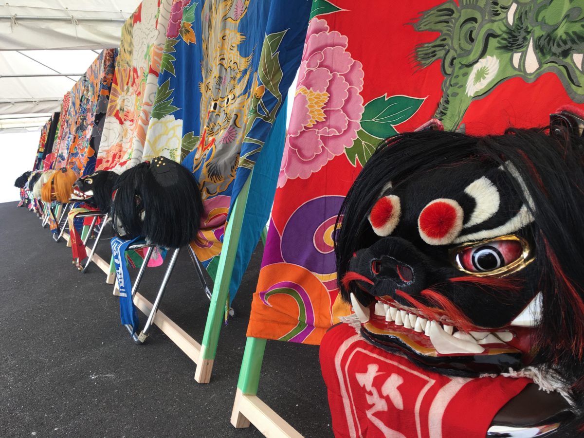 獅子舞展示コーナー