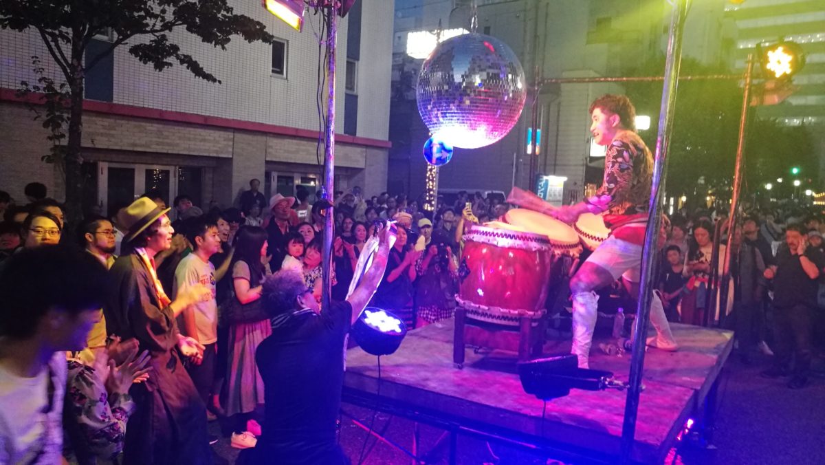 太鼓×ミラーボール