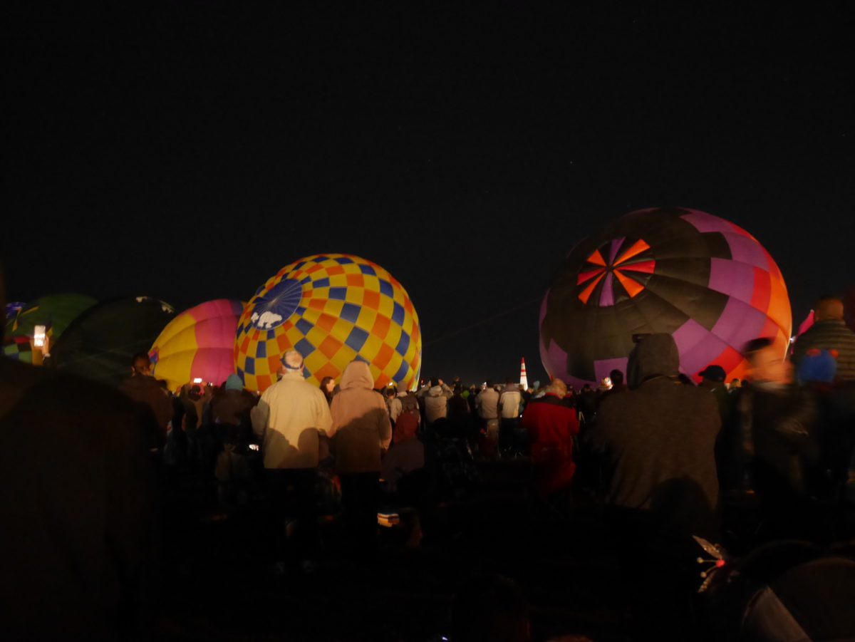 アルバカーキバルーンフィエスタ。朝の様子。