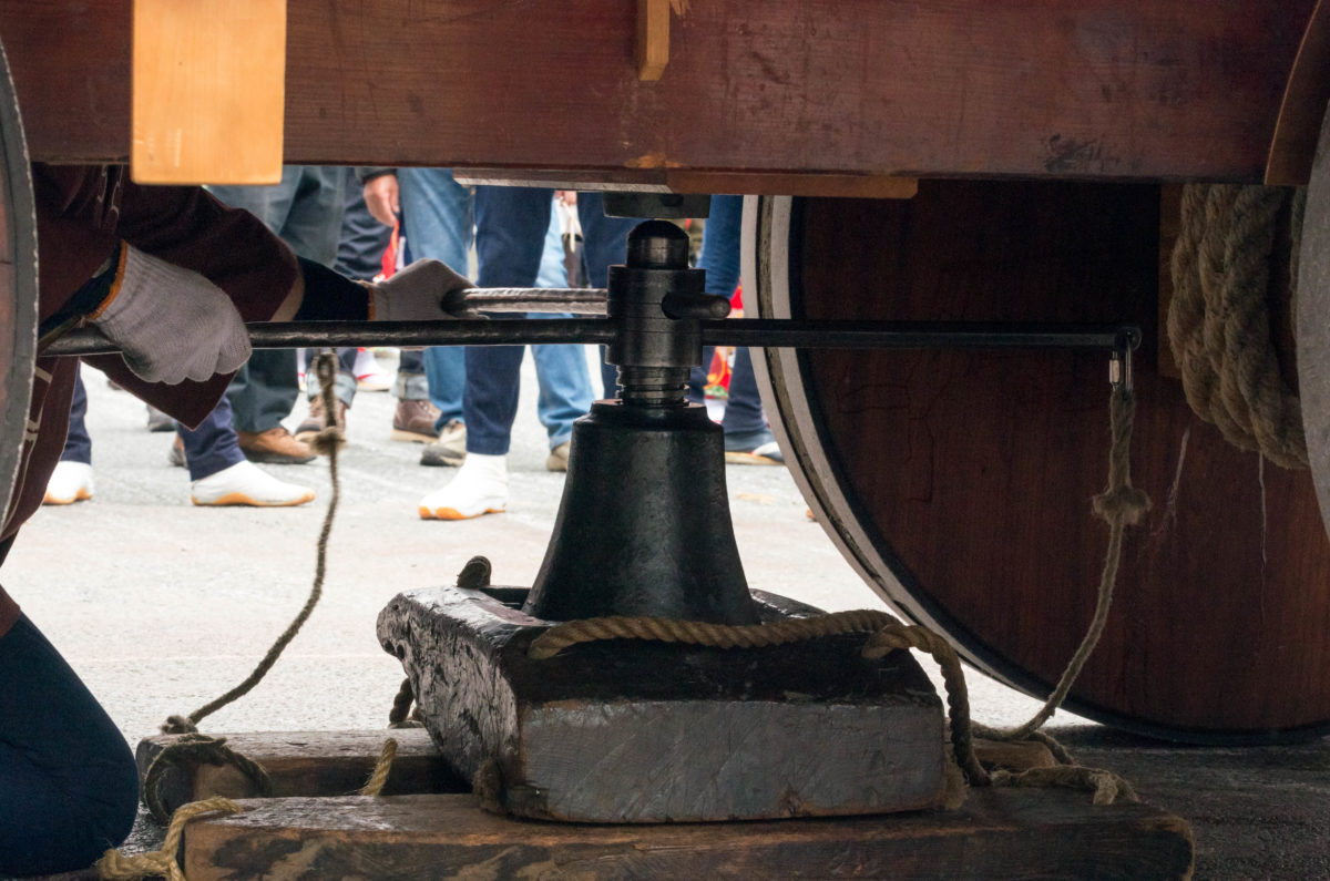 秩父夜祭のテコ棒