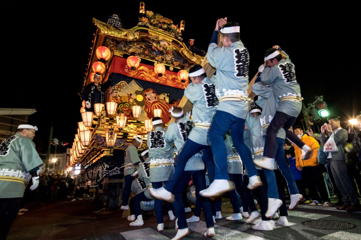 秩父夜祭|ギリ回し