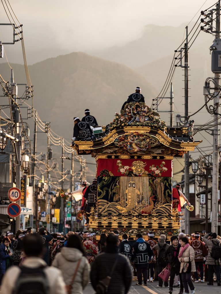 秩父夜祭、屋台と街並み