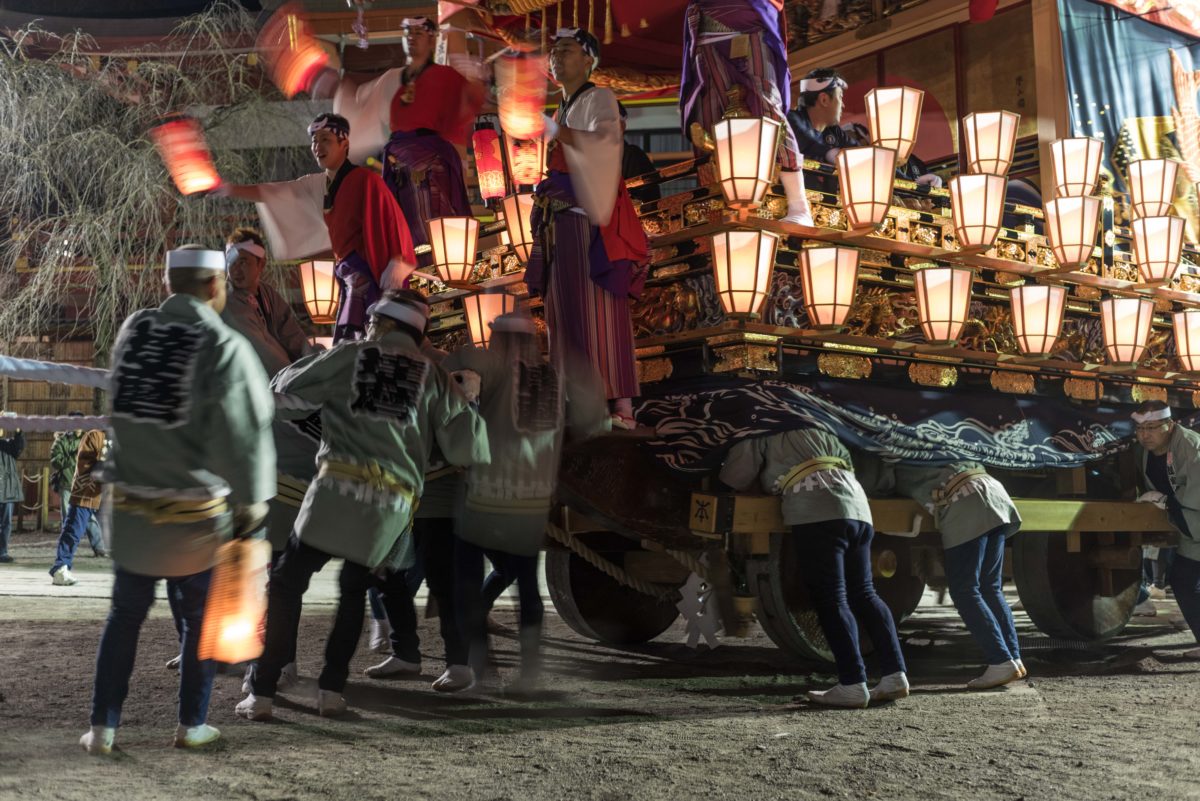 秩父夜祭|夜の屋台