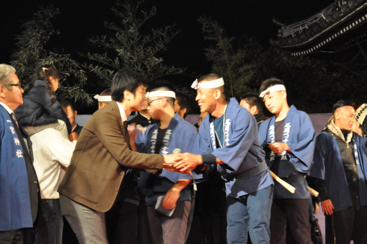 終演後には握手