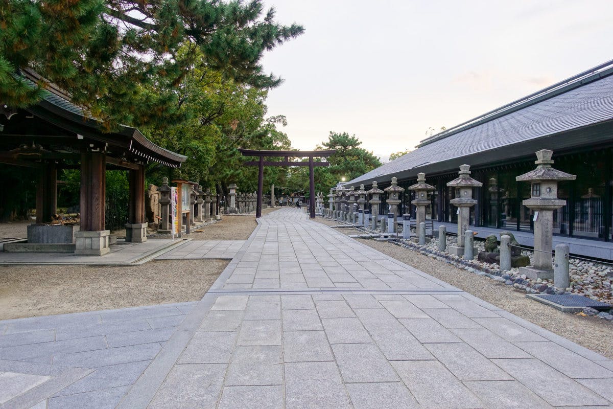 西宮神社の石畳