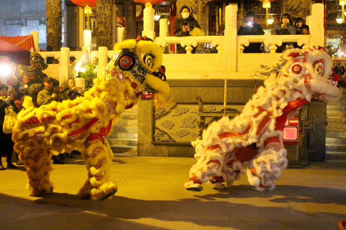 横浜中華街の春節カウントダウン