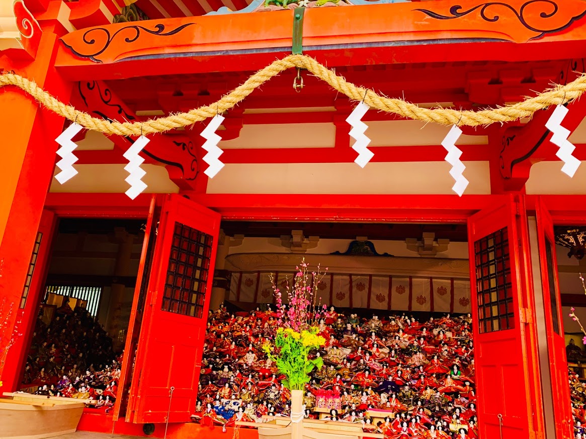 淡嶋神社の雛人形