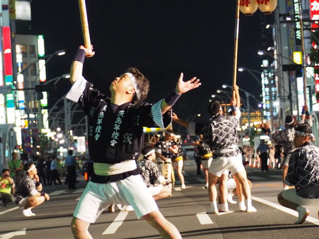 うえの夏まつりパレード 竿燈