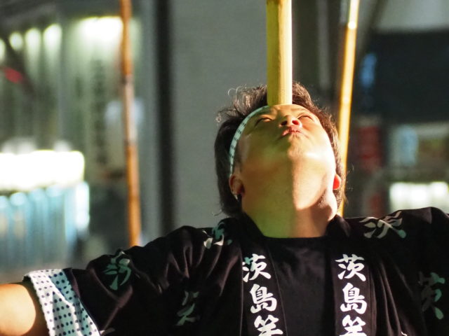 うえの夏まつりパレード 竿燈