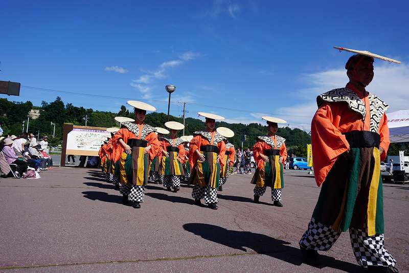 碇ヶ関を表現した衣装も
