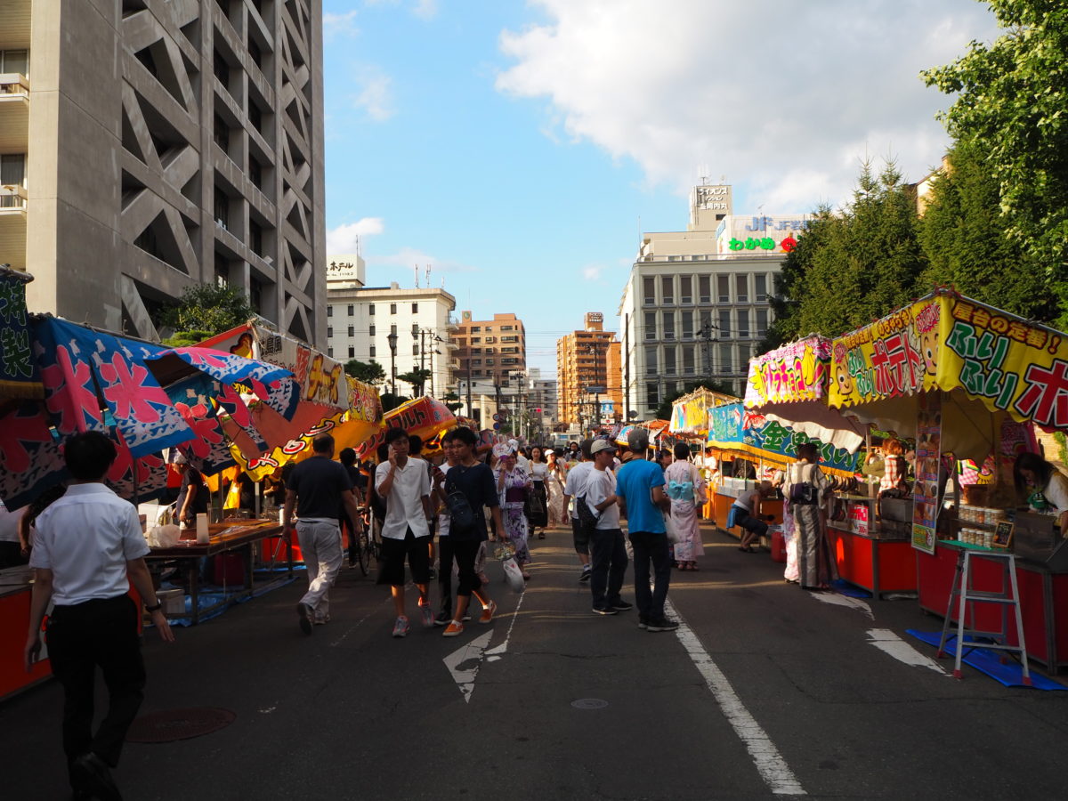岩手県庁付近の屋台