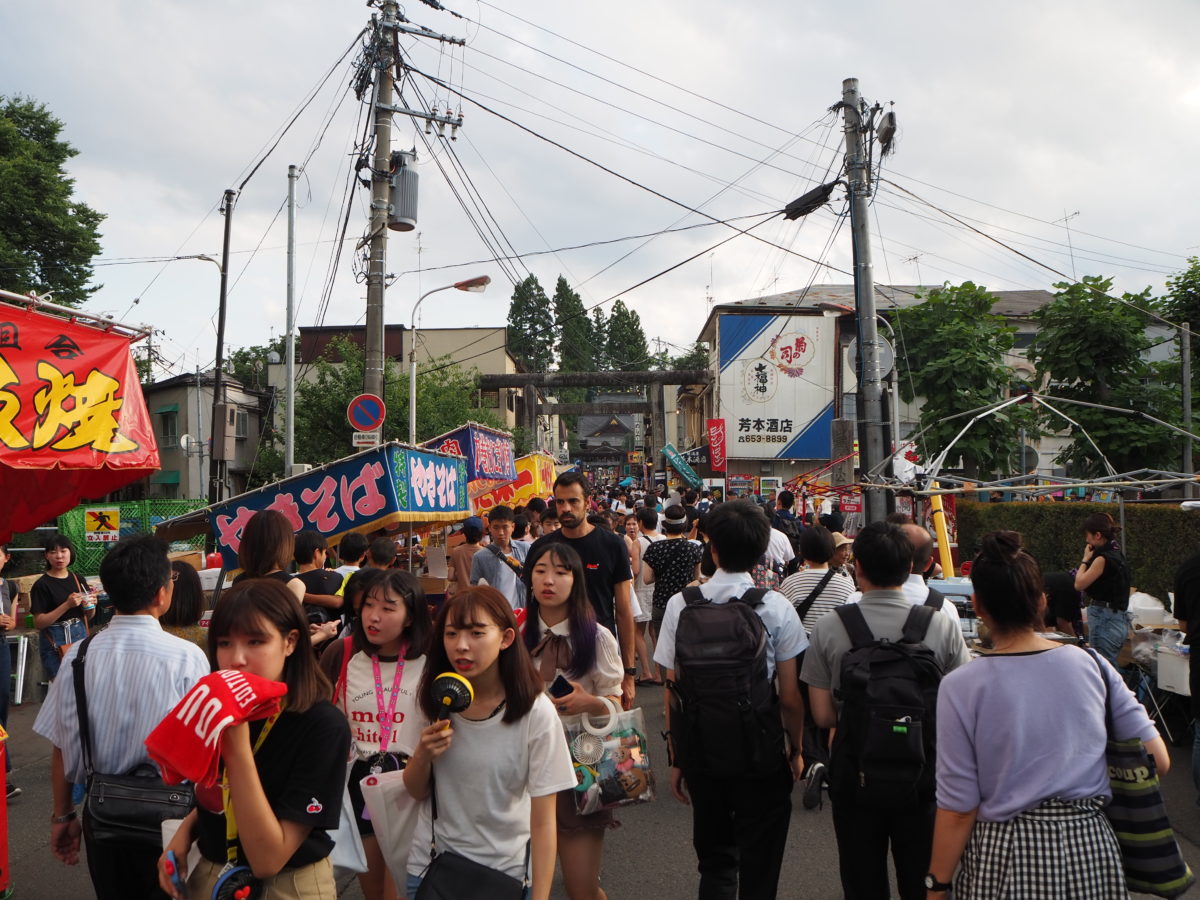 岩手県庁付近の屋台