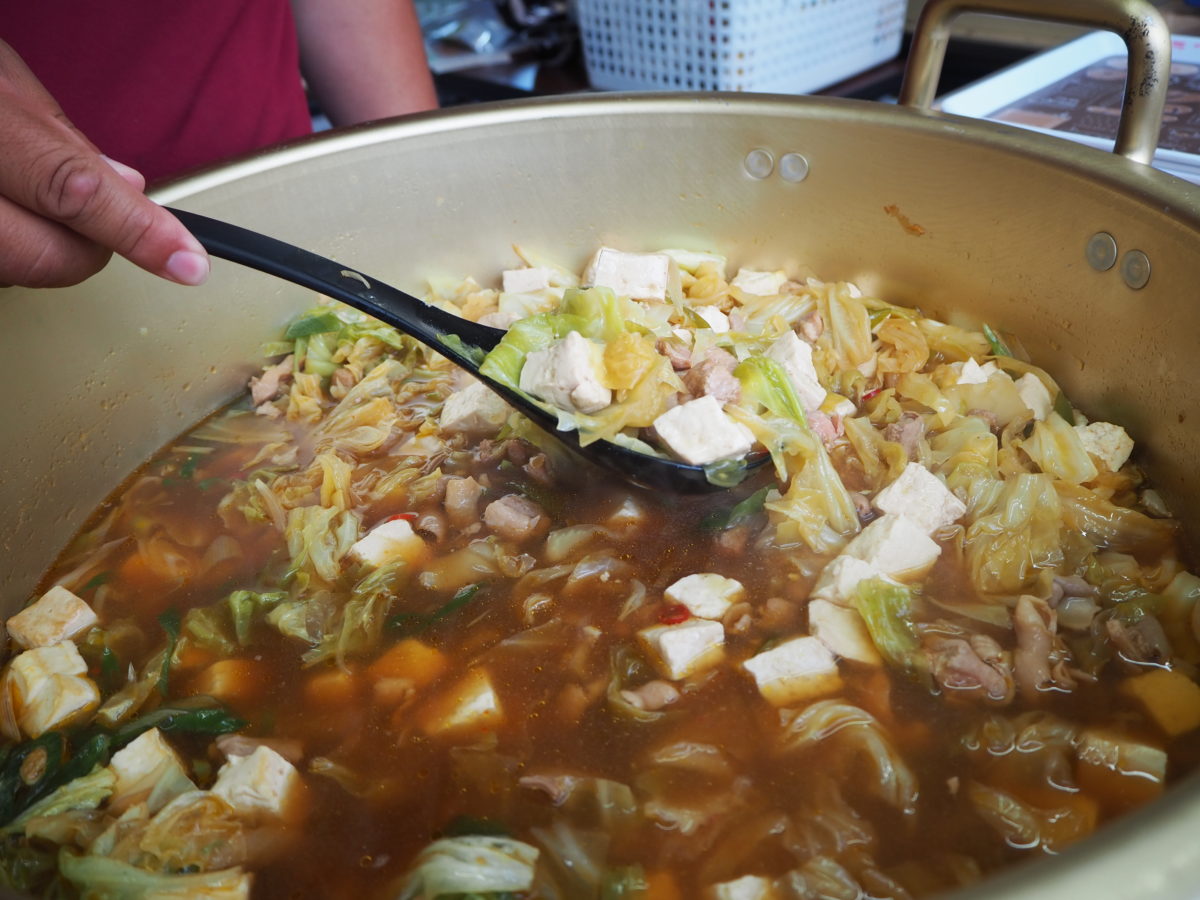 ホルモン鍋@三陸応援屋台村