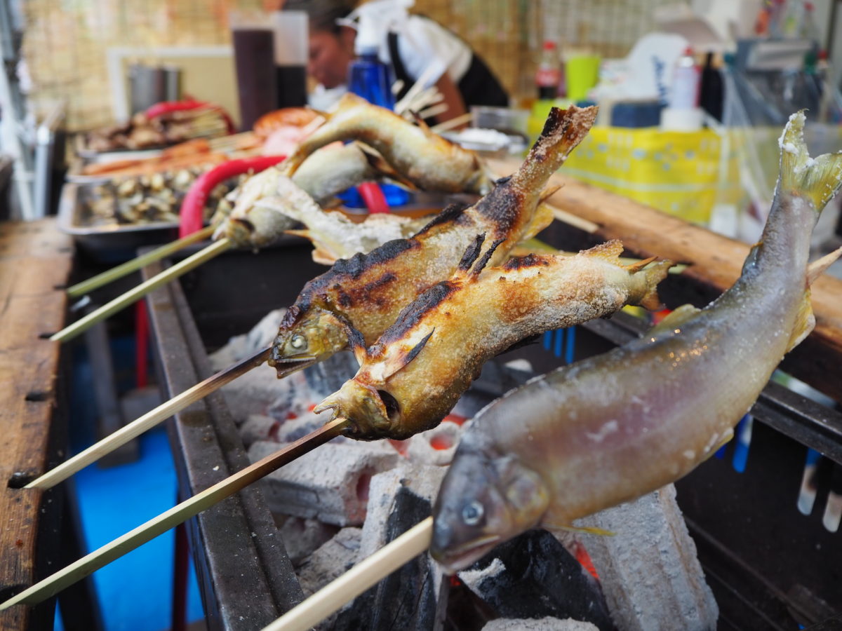 鮎塩焼き@三陸応援屋台村