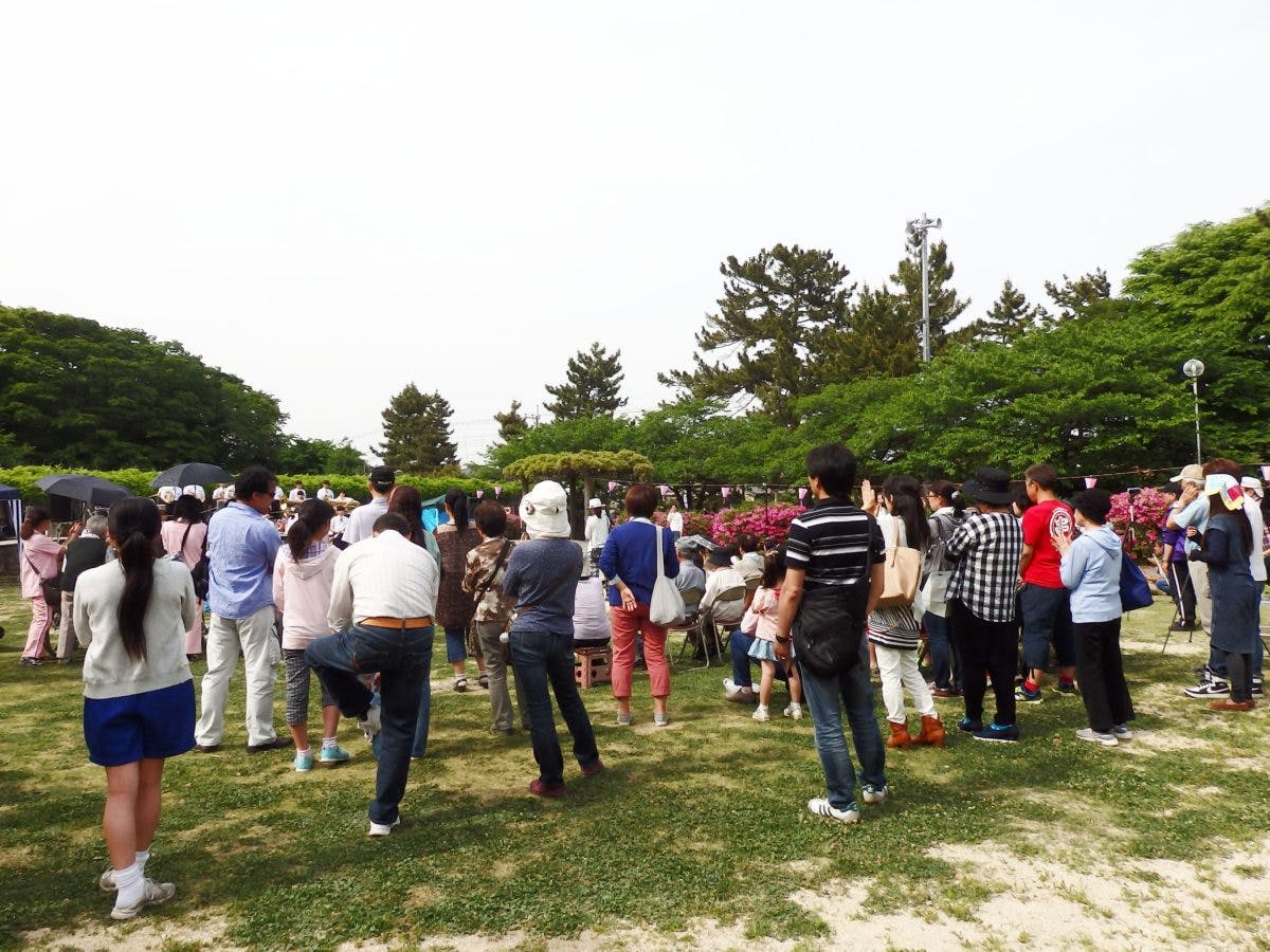 騎西藤まつり 民家から奉納された大藤が薄紫色に彩る神苑の玉敷公園 オマツリジャパン 毎日 祭日 騎西藤まつり 民家から奉納された大藤が薄紫色に彩る神苑の玉敷公園 オマツリジャパン 毎日 祭日