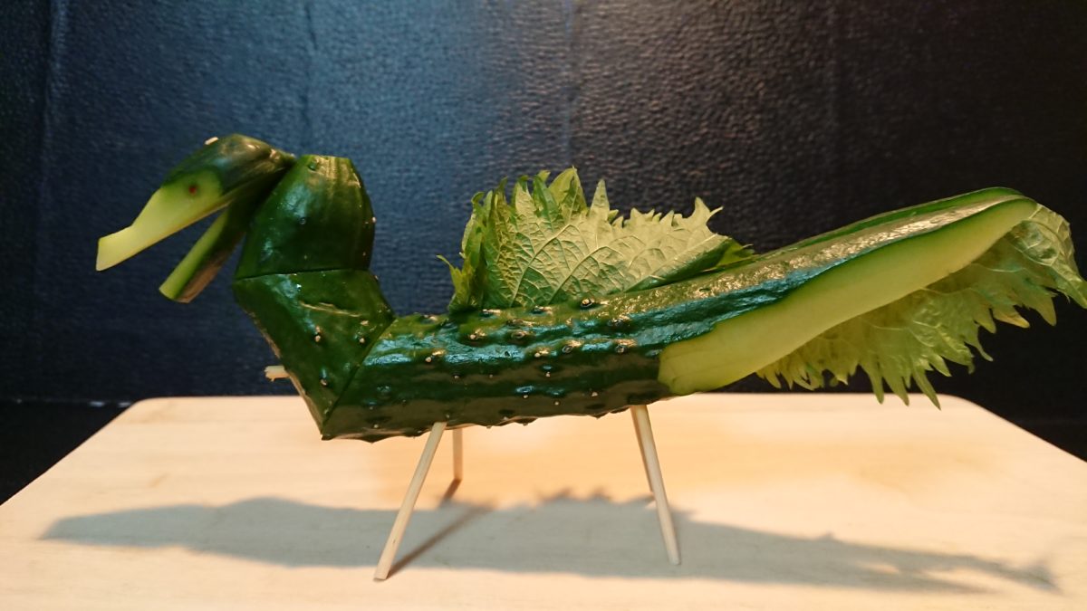 精霊馬でスピノサウルス