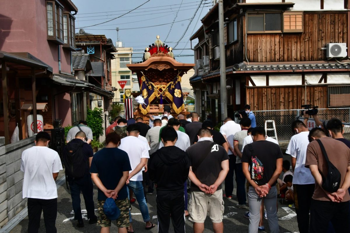 岸和田だんじり祭り ahoo タオル 堺町世話人