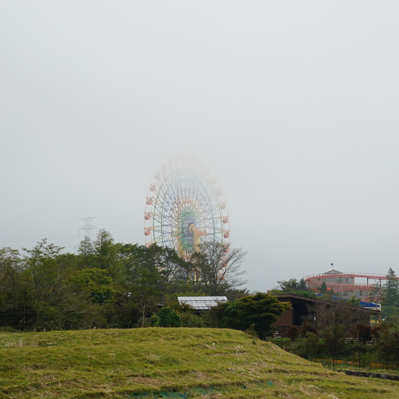 the 絶景花火天候は曇り
