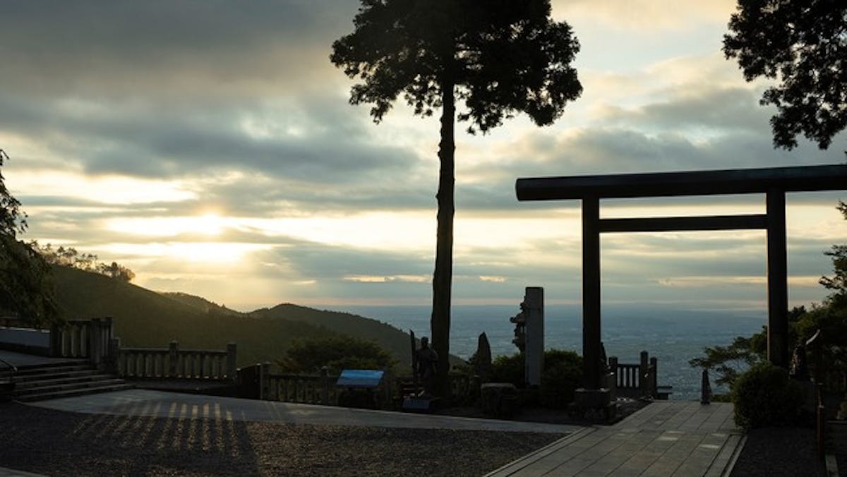 大山阿夫利神社からの眺望