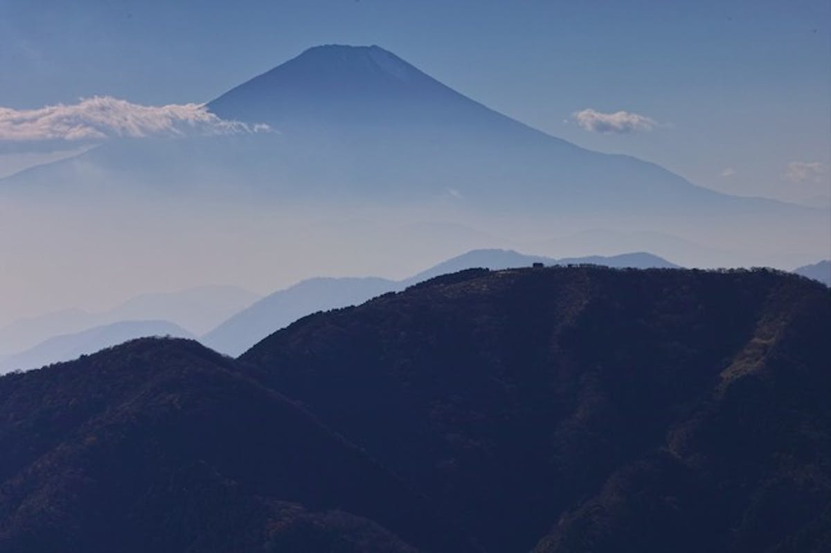 大山からみる富士山