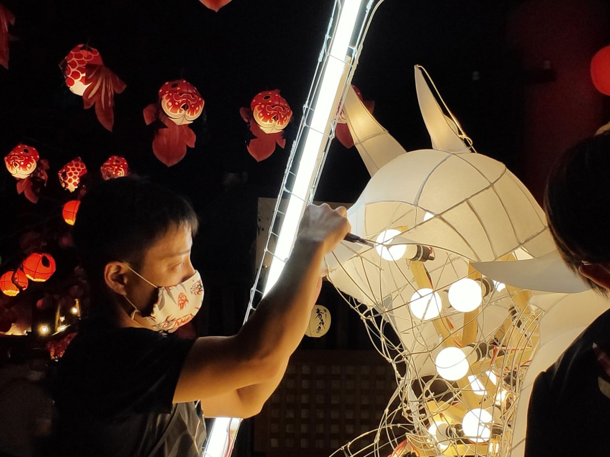 ねぶた師の立田龍宝氏