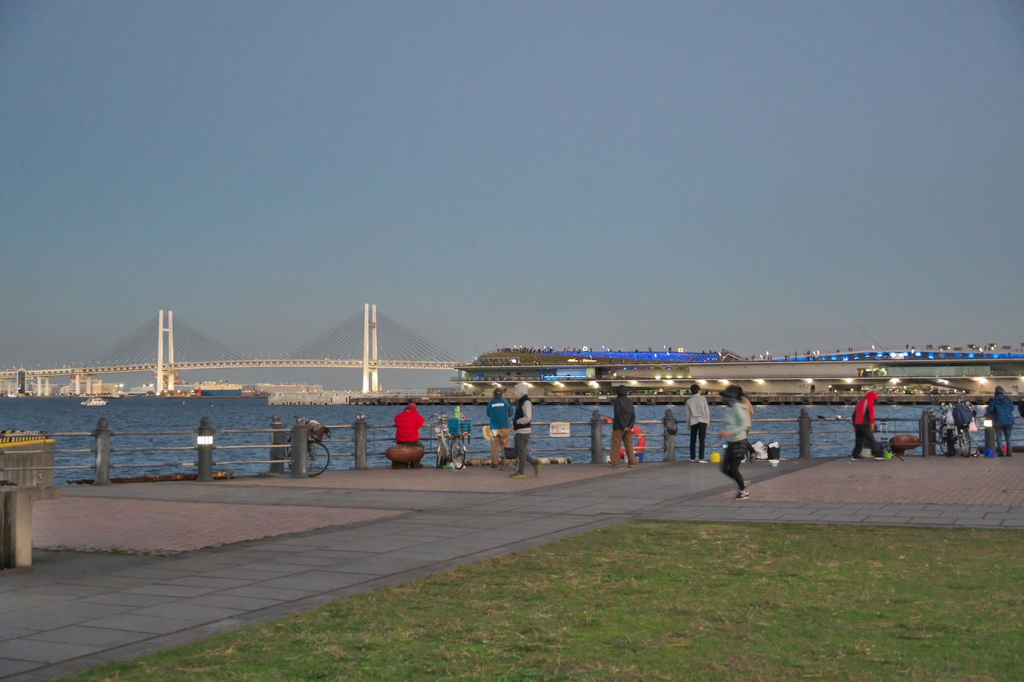 ベイブリッジと大さん橋