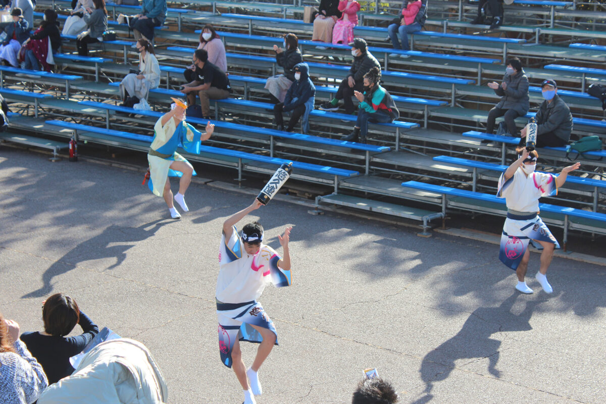 徳島県阿波踊り協会の男踊りによる流し踊り