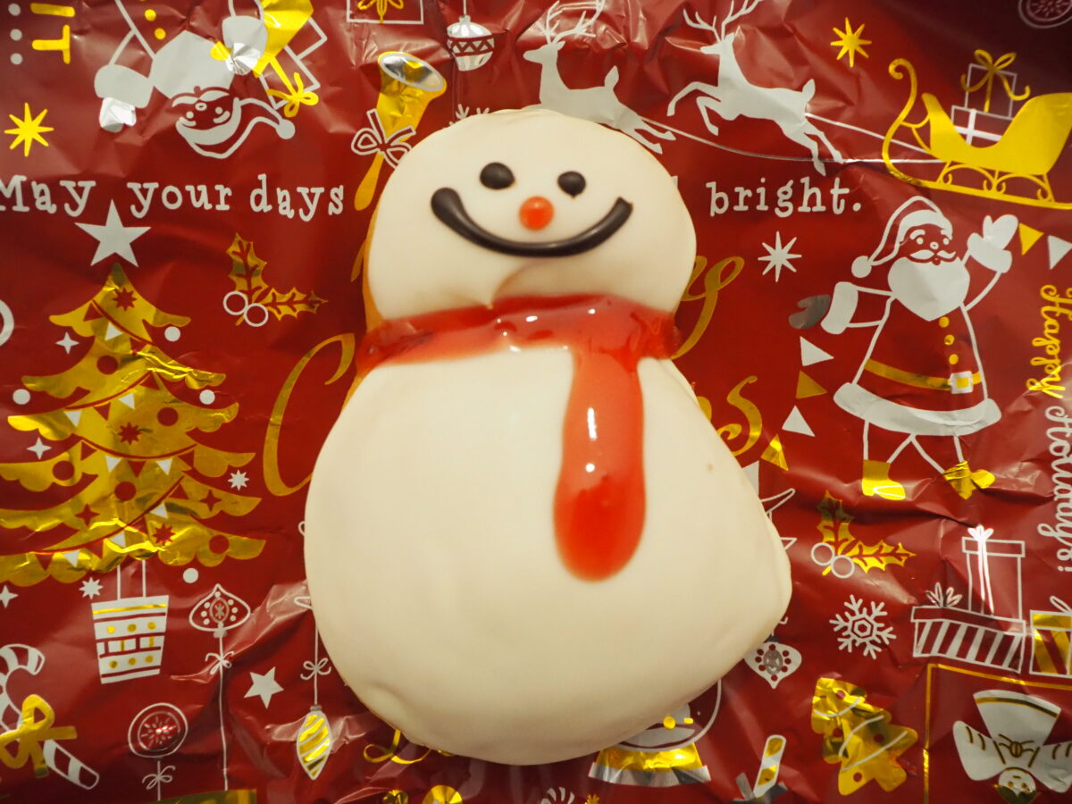 クリスピークリームドーナツのチョコレート スノーマン