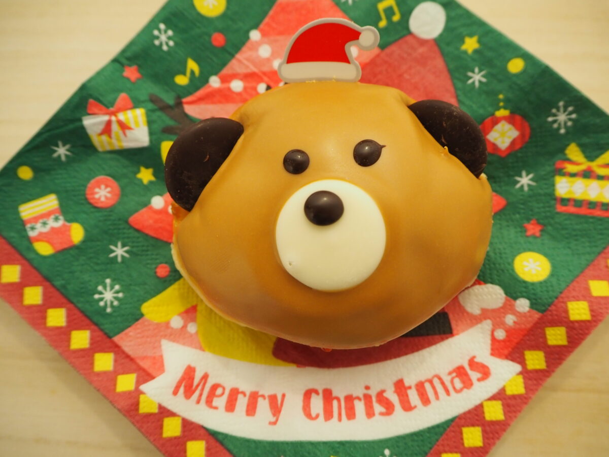 クリスピークリームドーナツのキャラメル クリスマス ベア