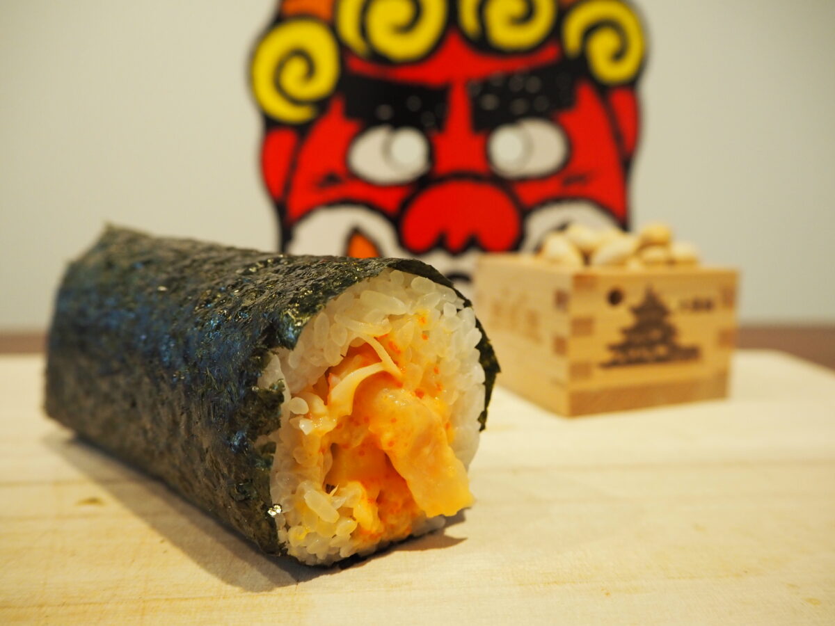 海老たっぷりサラダ恵方巻