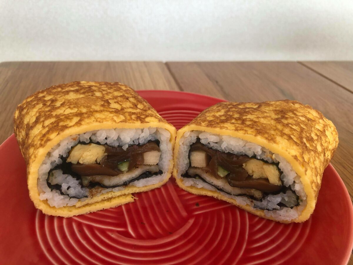 活〆炙り穴子と肉厚椎茸和風太巻き