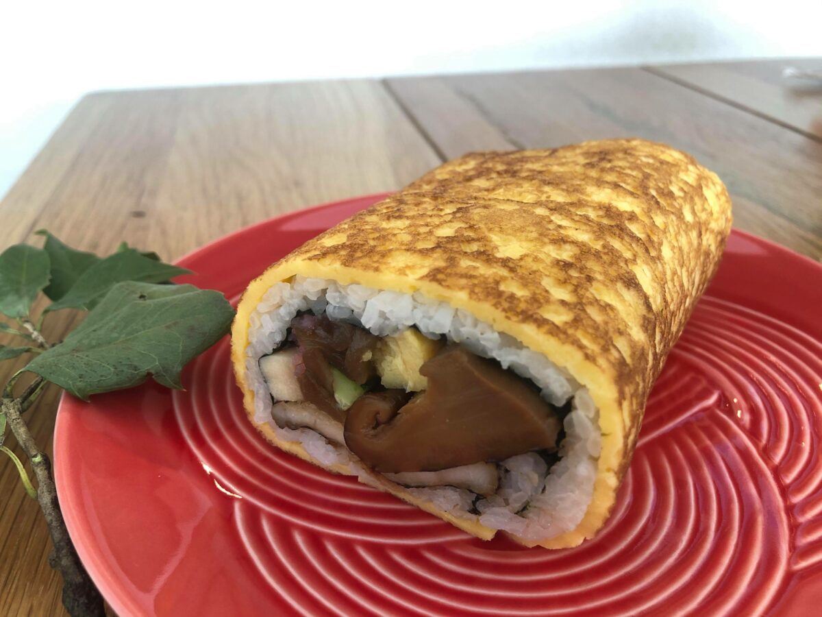 活〆炙り穴子と肉厚椎茸和風太巻き