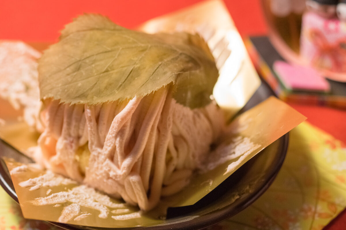 桜餅みたいなモンブラン