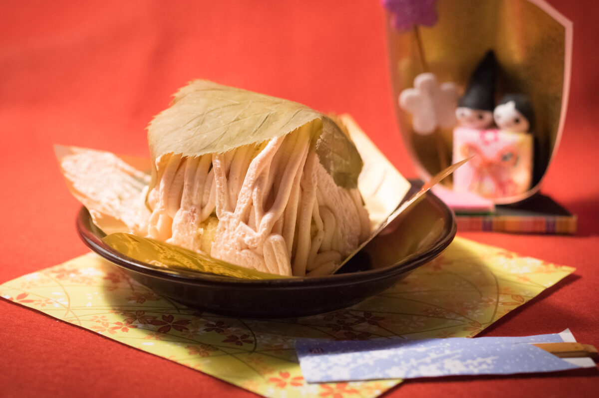 桜餅みたいなモンブラン