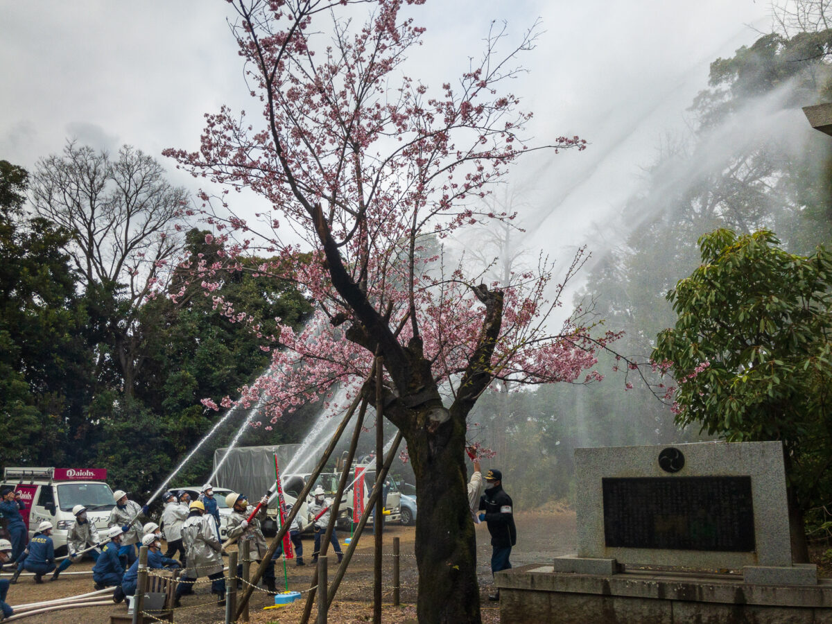 火災訓練（一斉放水）