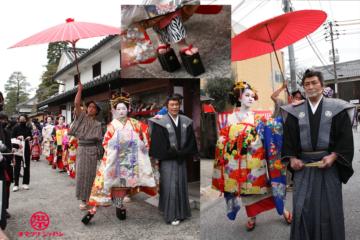 倉敷天領物語 花魁道中と狐の嫁入りで復興祈願 オマツリジャパン あなたと祭りをつなげるメディア