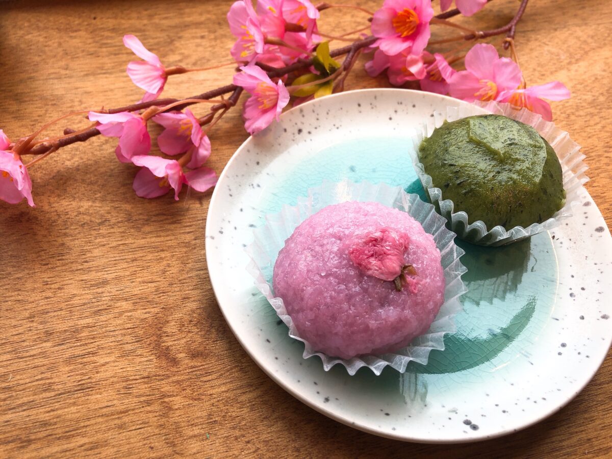 桜もちと草もち
