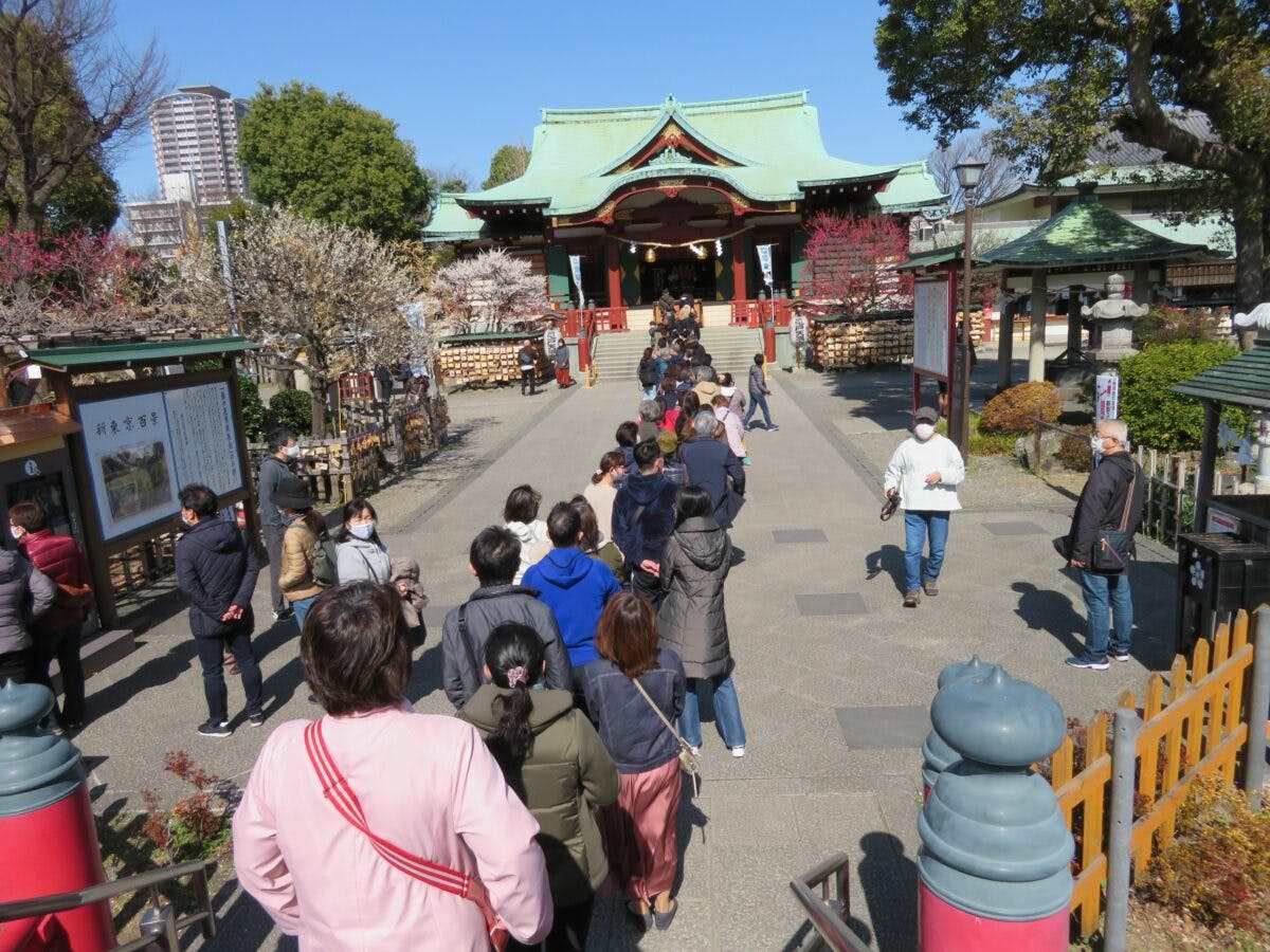 亀戸天神社梅まつり 早春に学問の神 菅原道真を偲ぶ紅白の花 オマツリジャパン あなたと祭りをつなげるメディア