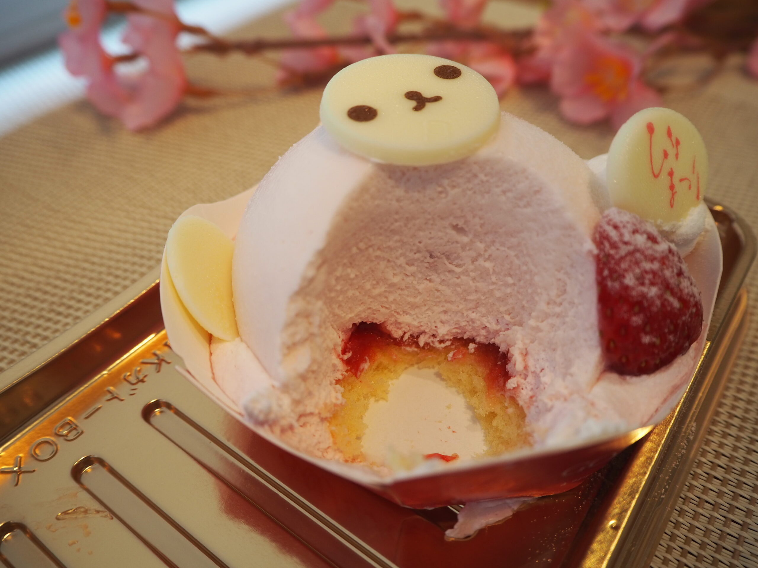 ひなまつりくまさんケーキ