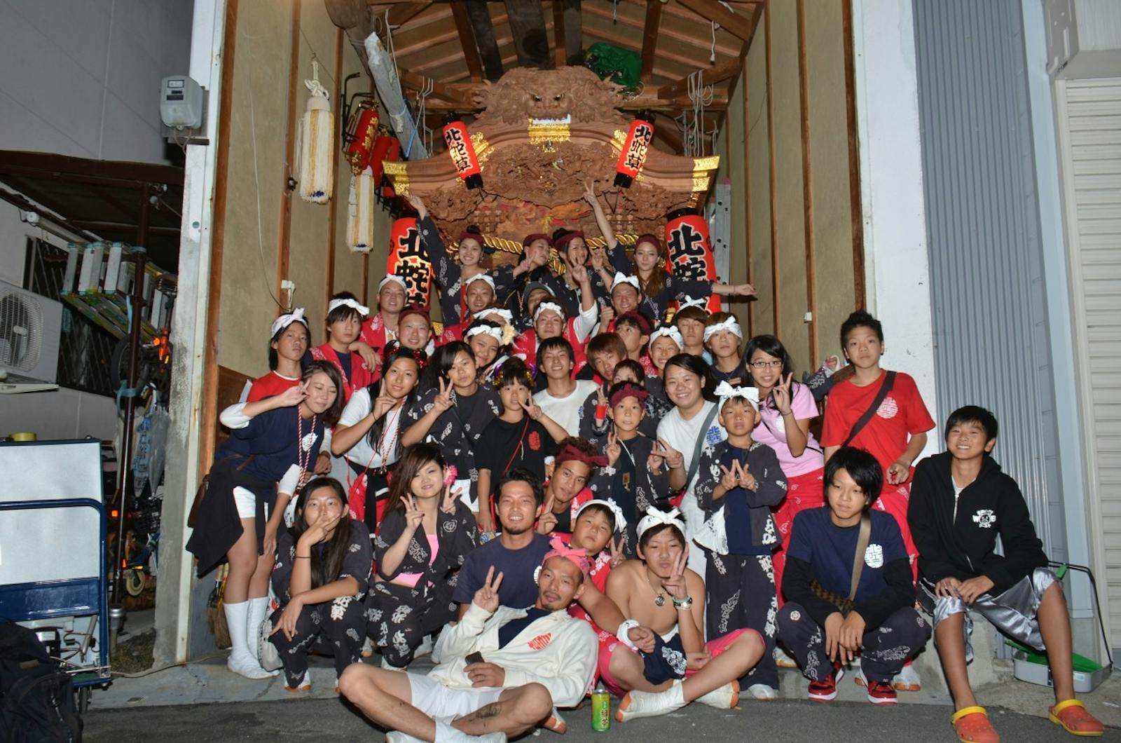 だんじり祭りの祭人