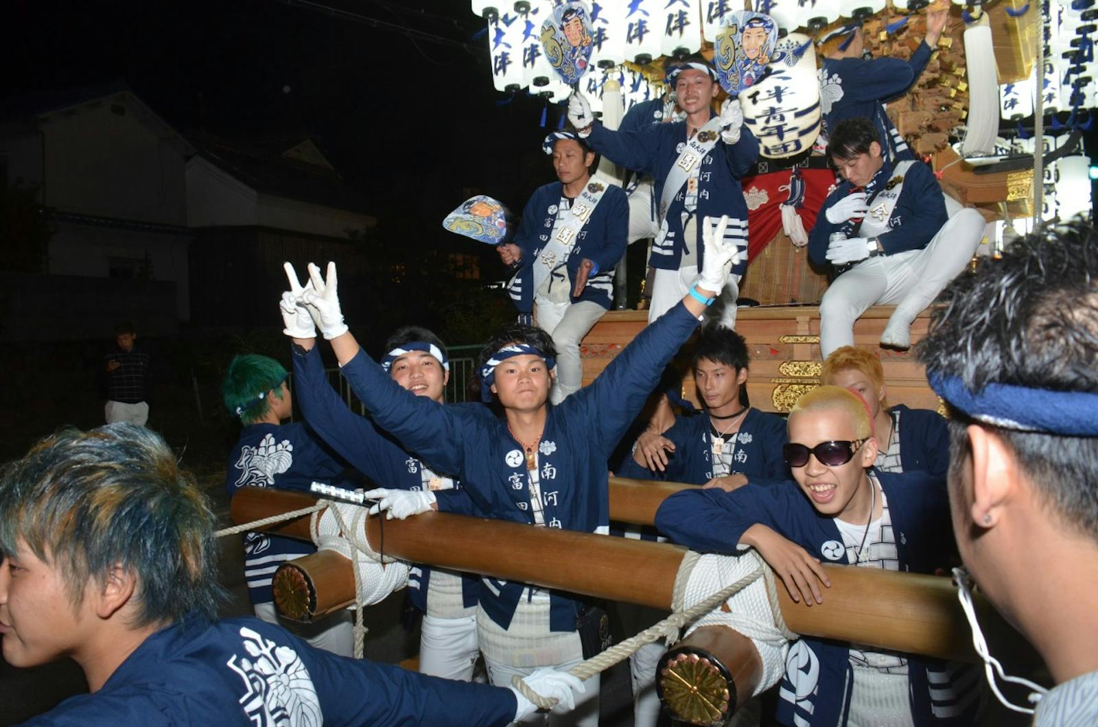 だんじり祭りの祭人