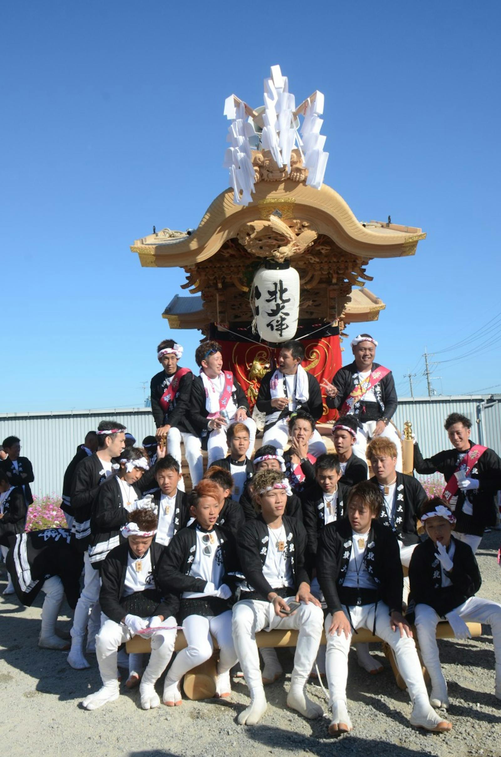 だんじり祭りの祭人