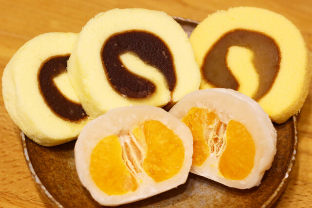 一六タルトとまるごとみかん大福