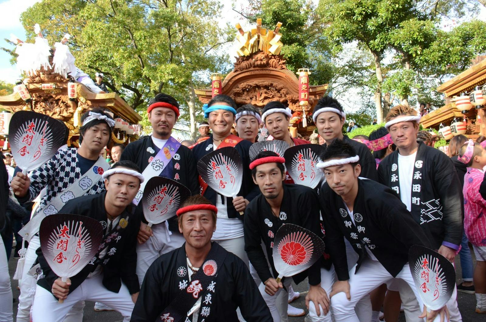 だんじり祭りの祭人