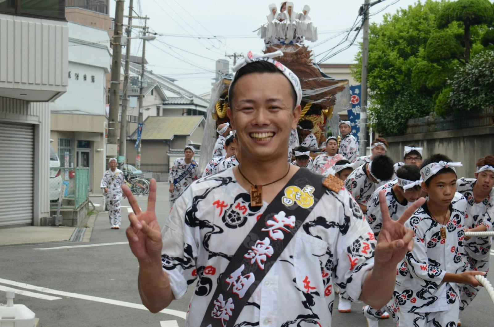 だんじり祭りの祭人