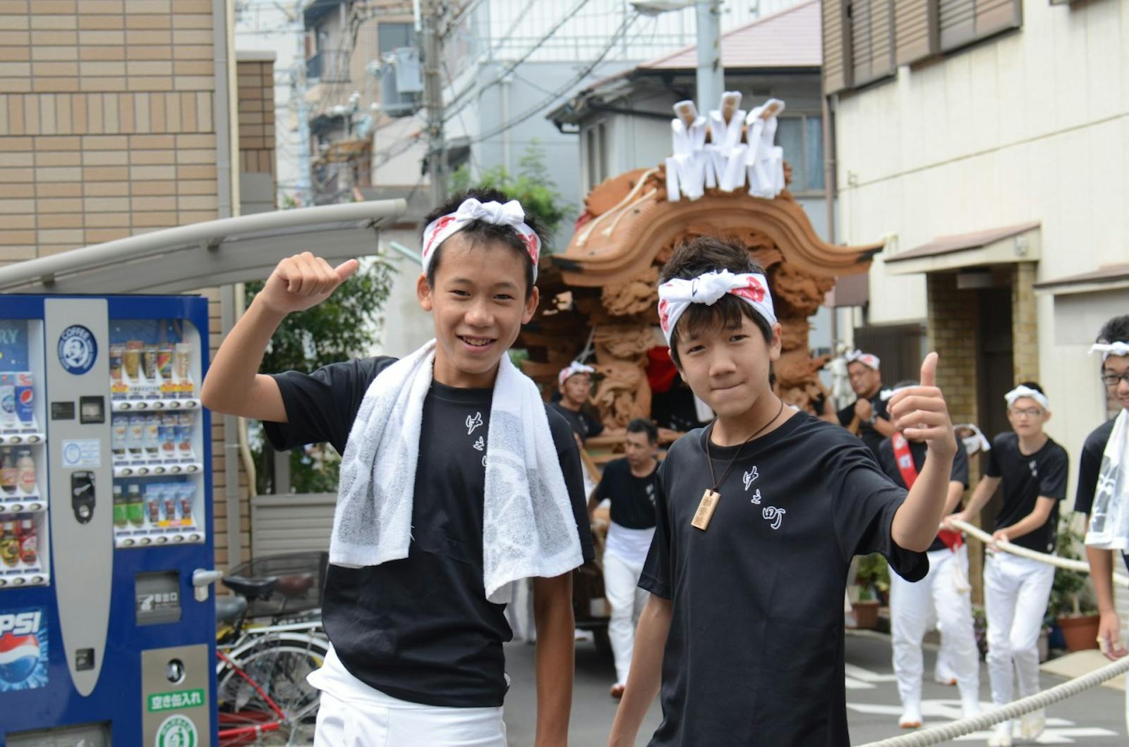 だんじり祭りの祭人